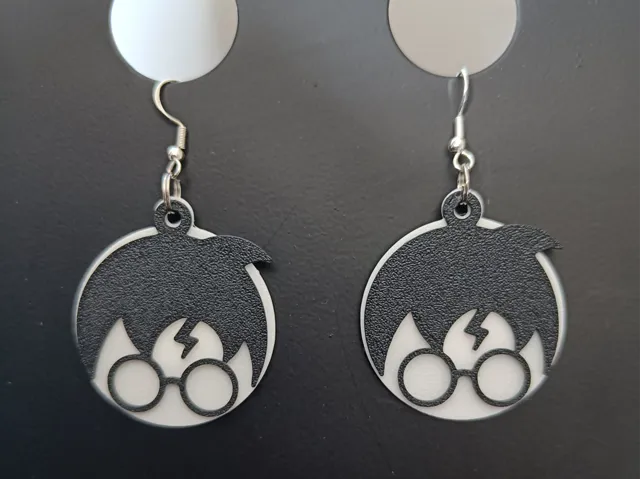 Harry Potter earrings disc with loop
