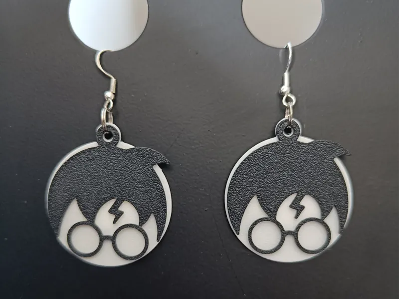 Harry Potter earrings disc with loop