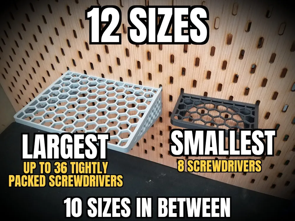 Screwdriver Rack: Screw-to-Wall - Free 3D Print Model - MakerWorld