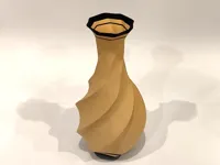200 mm - Modern Twisted Vase - two-colored AMS