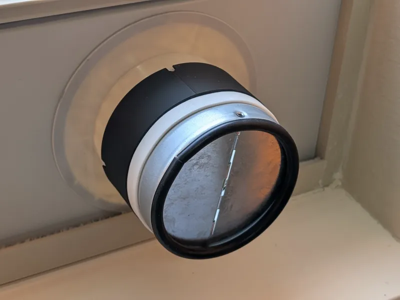Window Duct Kit to Backdraft Damper Adapter