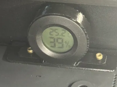 dust cover thermometer holder