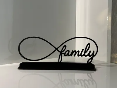 Infinity Symbol Family Style