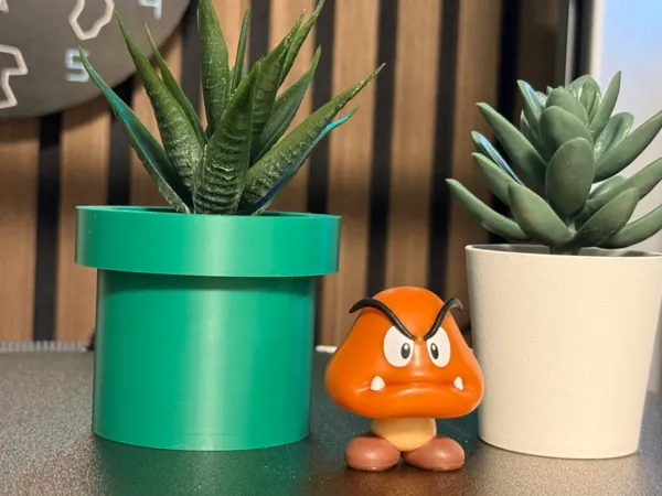 Tuyau Mario pour pot de plante Ikea Fejka
