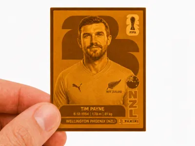 3D Figurine of Tim Payne (Panini 2026 Album)