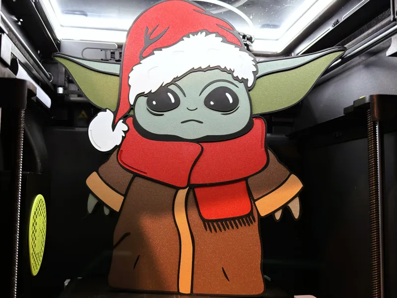 Grogu Christmas (NO AMS) Wall Art