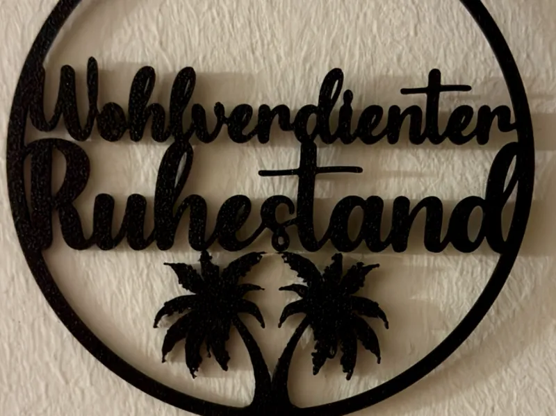 Wohlverdienter Ruhestand Topper