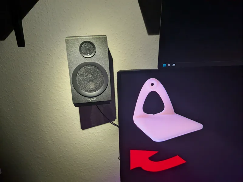 Wall Mounted Shelf for Logitech Z333 Speakers