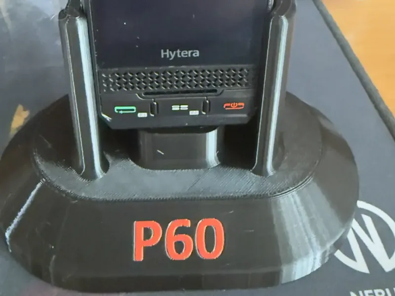 Desk holder for the Hytera P50 (Pro) / P60