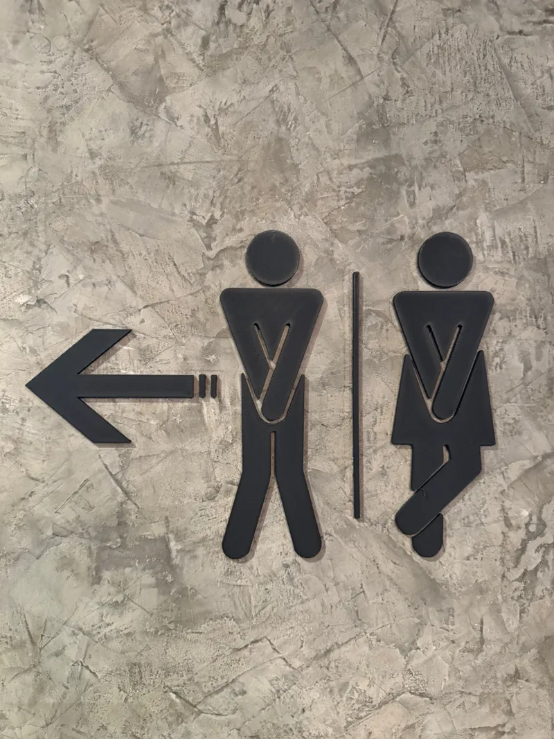Toilet Door Sign