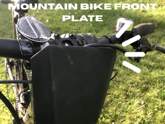 Mountain bike front plate