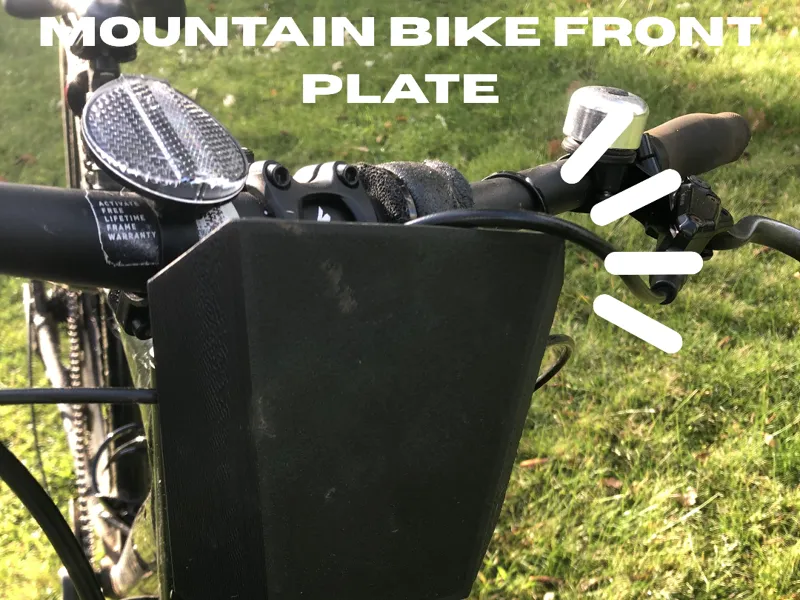 Mountain bike front plate