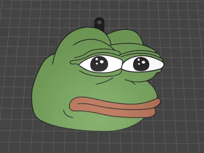 Pepe the frog keychain
