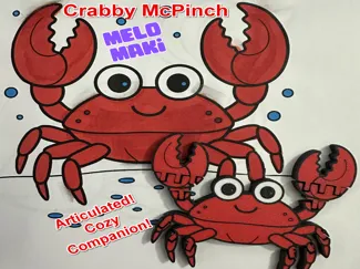 Melo Maki Ocean Scene Crabby McPinch Flexi Toy
