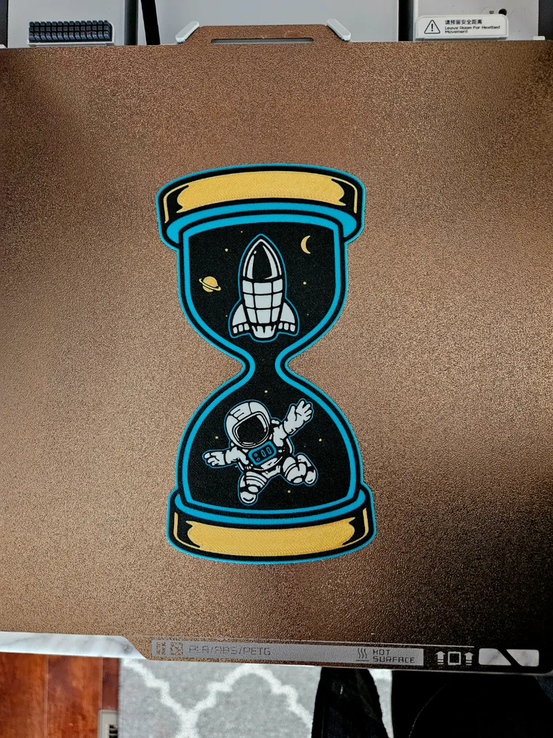 Space Hourglass Wall Art