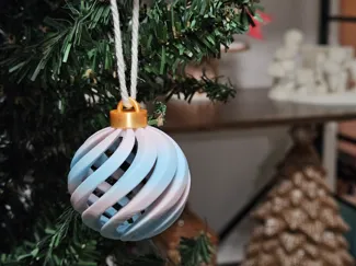 3-Pack Spiral Ornament Set Christmas Holiday Decor
