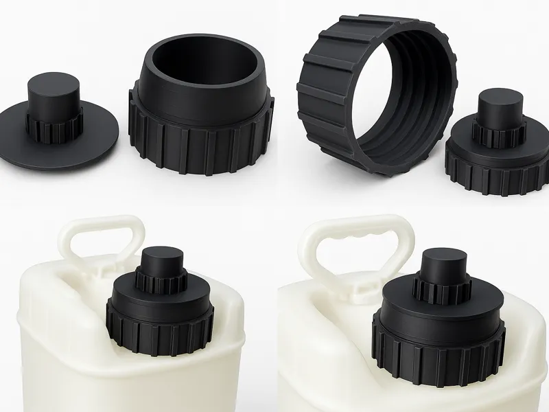 Rieke SC-76 Cap w Spout + plug (Threaded)