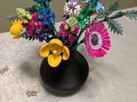Vase avec insert pour bouquet en briques — photo 1
