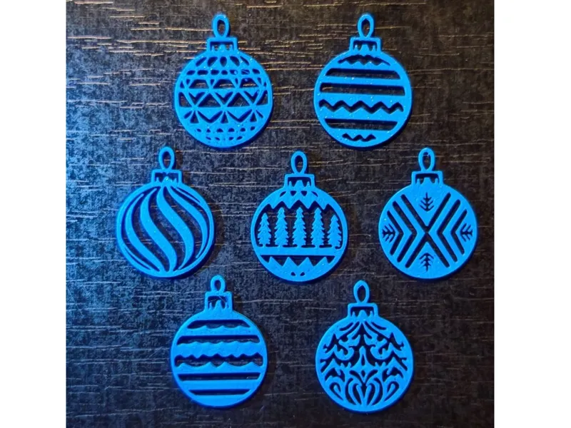 Snowflakes Christmas Baubles Ornament V5