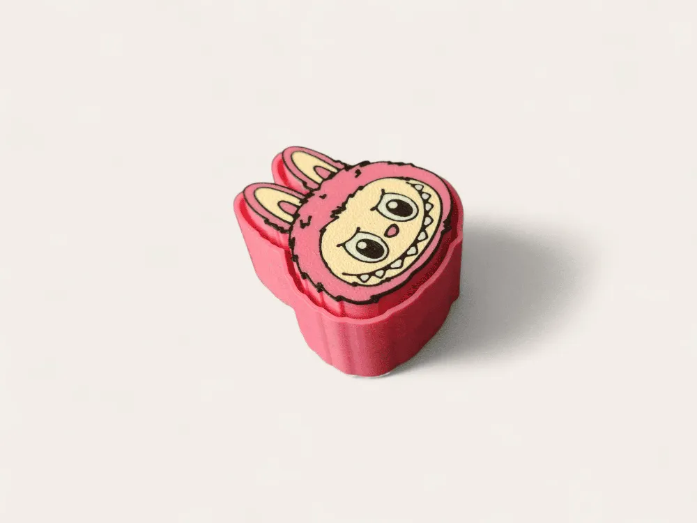 Diseño especial colorido y rápido impreso Labubu Tik Tok ornamento decorativo coleccionable