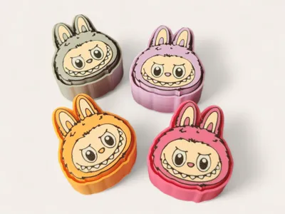 Diseño especial colorido y rápido impreso Labubu Tik Tok ornamento decorativo coleccionable