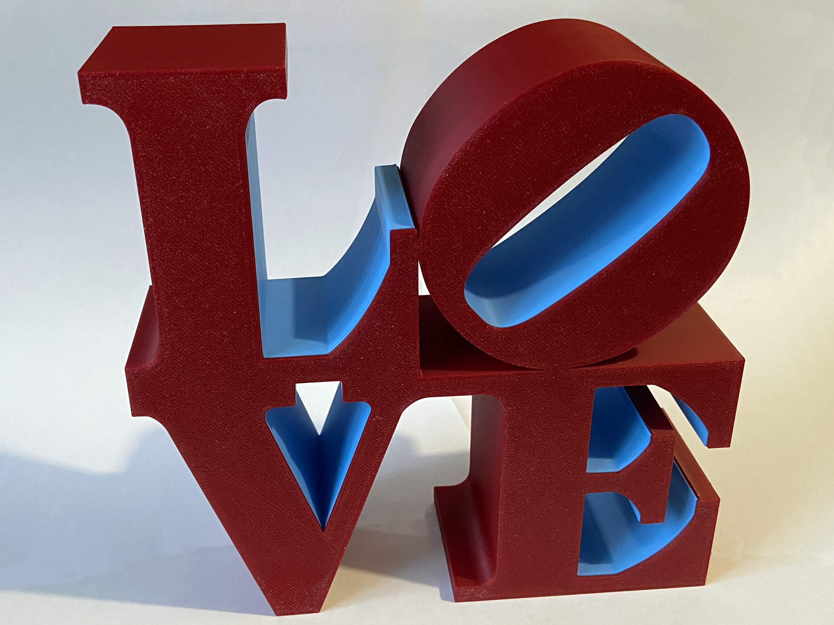 Robert Indiana's LOVE sculpture - Free 3D Print Model - MakerWorld
