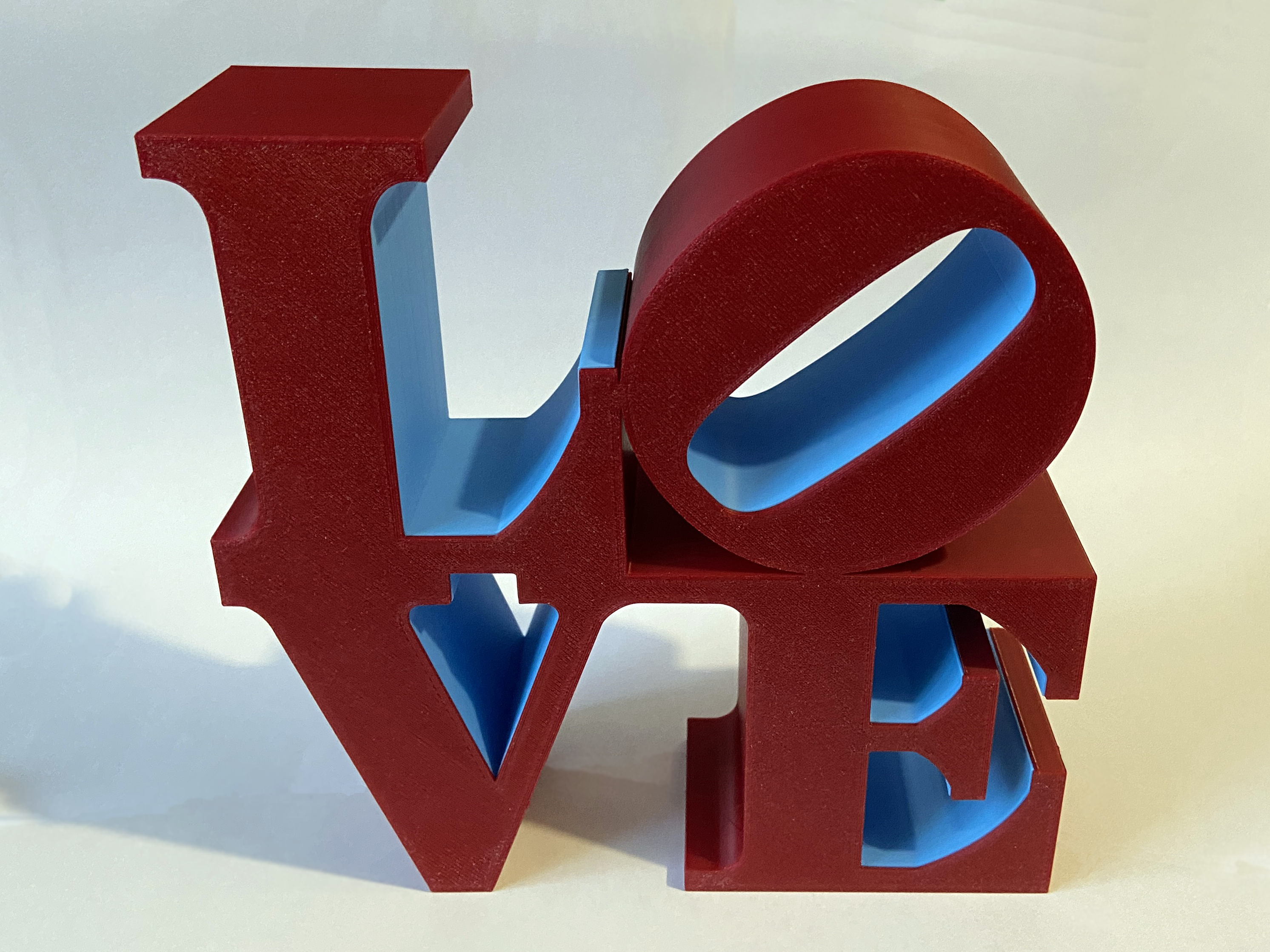 Robert Indiana's LOVE sculpture - Free 3D Print Model - MakerWorld