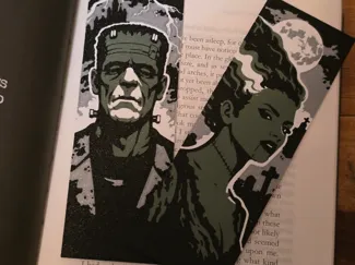 Frankenstein and Bride bookmark set