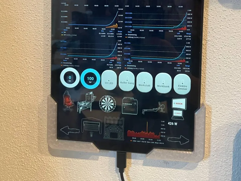 Tablet Wall mount 9mm
