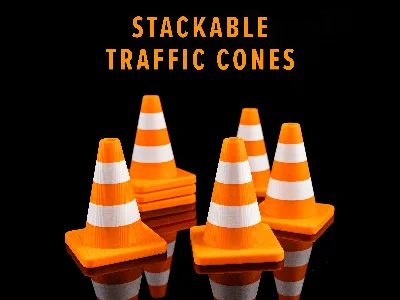 Mini Traffic Cone - Stackable - Multicolor