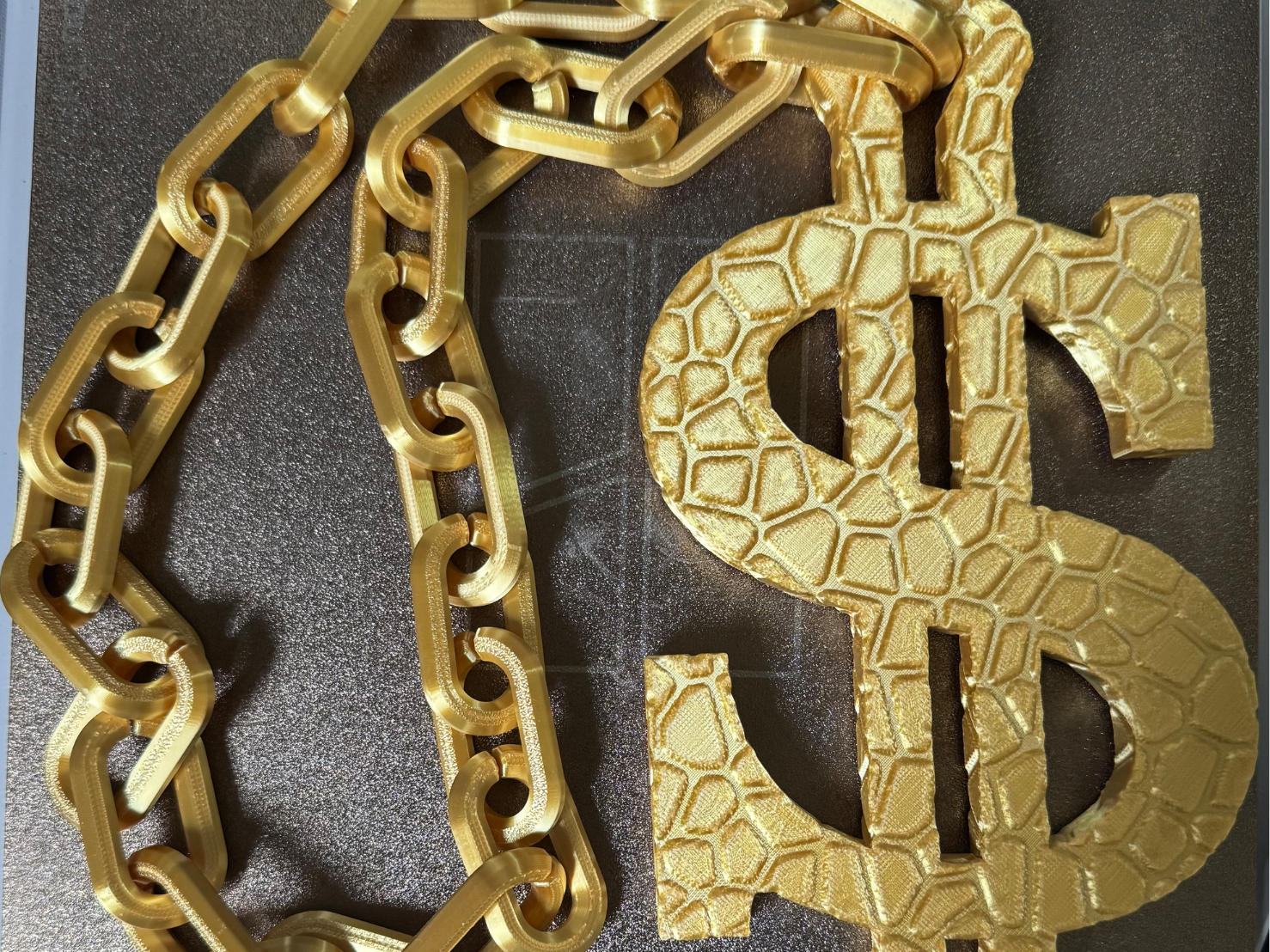 Big Dumb Dollar Sign Chain (Bling on a budget)