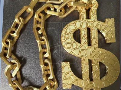 Big Dumb Dollar Sign Chain (Bling on a budget)