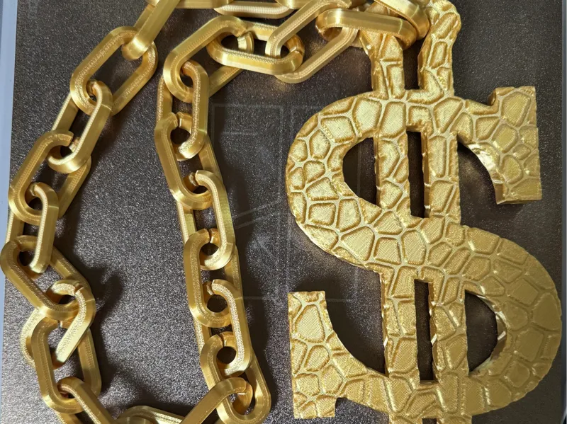 Big Dumb Dollar Sign Chain (Bling on a budget)