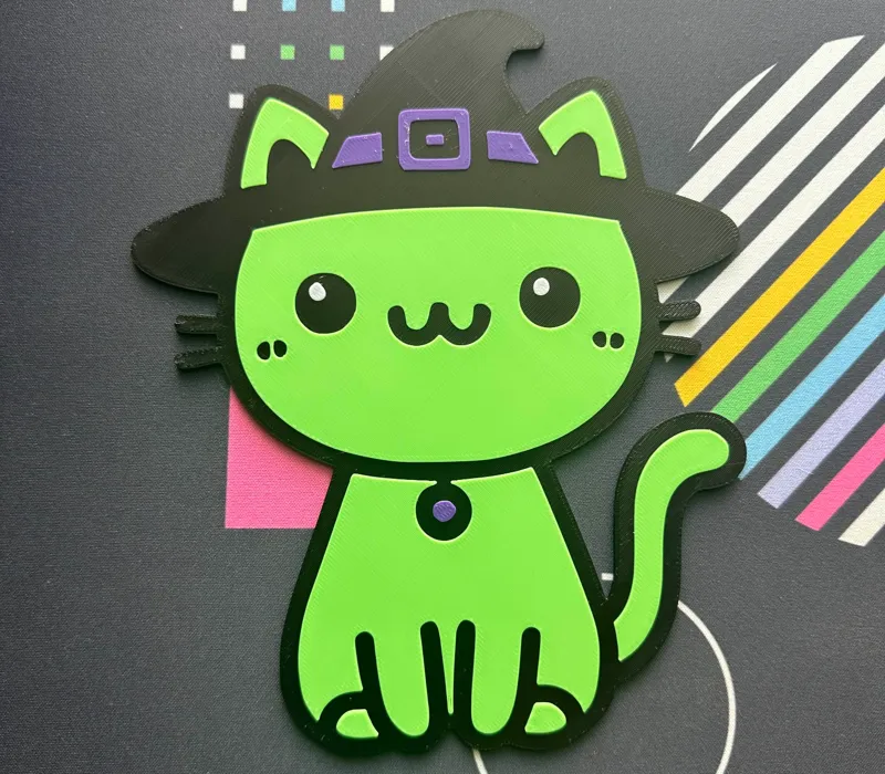 Witch Cat Decor