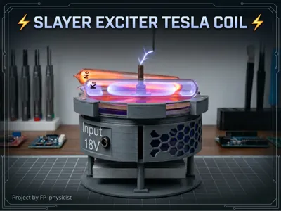 Slayer exciter Tesla coil (around 5kV)