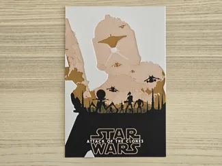 Star Wars Attack of the Clones - HueForge Poster