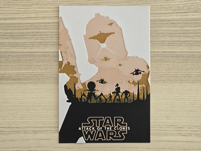 Star Wars Attack of the Clones - HueForge Poster