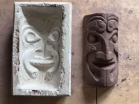 Moule totem Tiki pour argile — photo 4