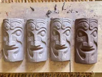 Moule totem Tiki pour argile — photo 5