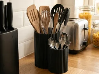 Modern Double Utensil Holder