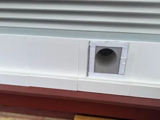 Fensterdurchführung für Rollläden Schlauch