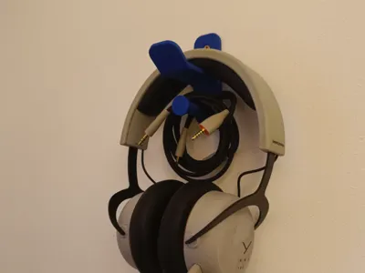wall-mounted headset holder