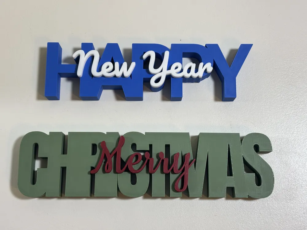 Dekoratif Yaratıcı Yazı Dizisi Üç Sıralı Özel Tasarım Süs