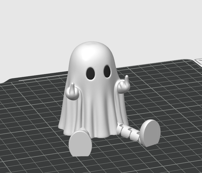 Miniatura 2 do modelo 3D 有腿小鬼