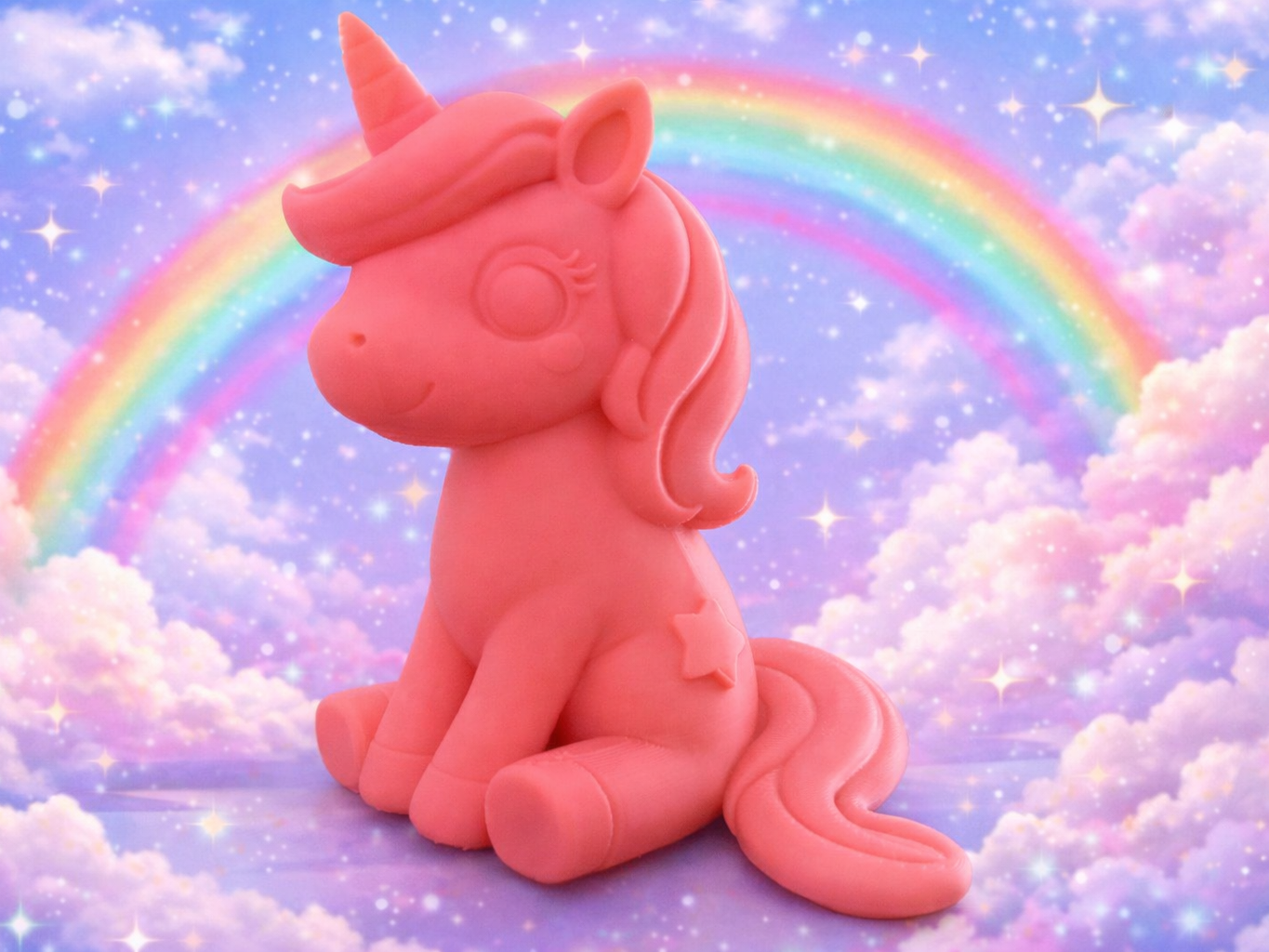 Miniatura 1 do modelo 3D Magic Cute Unicorn