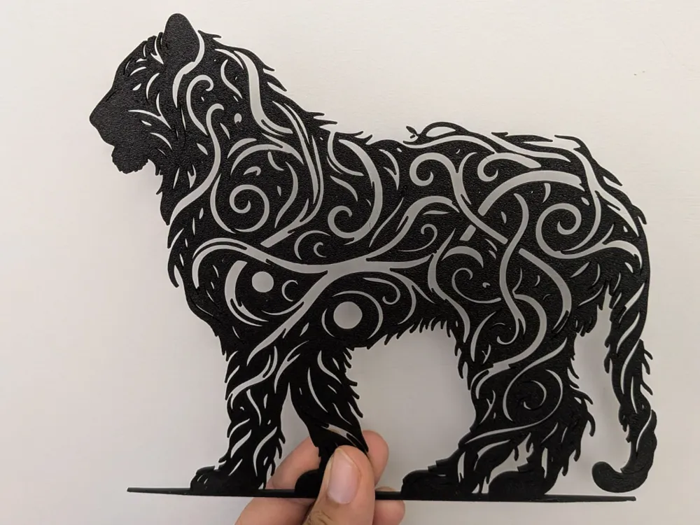 Tigre Layout tigre tribale wall art - Free 3D Print Model - MakerWorld