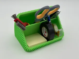 2-tier Ribbed Desk Organizer