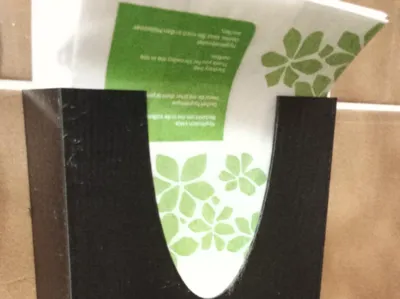 hygiene paper bag holder for hygiene pads