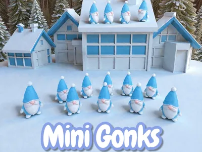 Minature Christmas gonks / gnomes