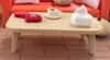 Small round table, square coffee table, coffee cup, tissue box, chocolate